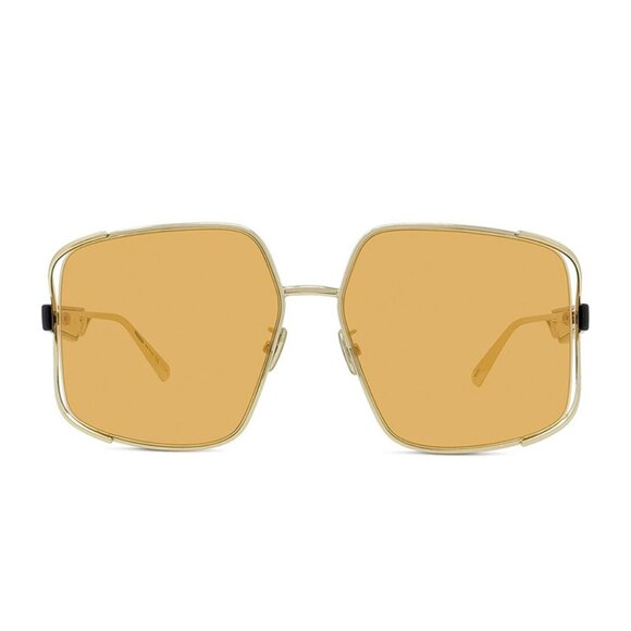 NEW AUTHENTIC ARCHIDIOR S1U B0K0 GOLD ORANGE SQUARE WOMEN DIOR SUNGLASSES - Picture 2 of 3